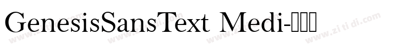 GenesisSansText Medi字体转换